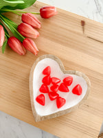 White Heart Wood Tray
