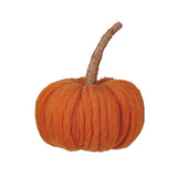 Plump Tall Stem Wool Pumpkin l