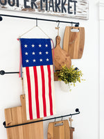 USA Flag Canvas Hanging Banner