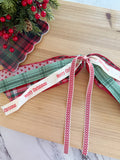Red & Green Merry Christmas Mini Ribbon Set