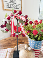 Big Red Berry Mini Wreath/Candle Ring | 8"