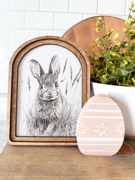 Bunny Sketch Framed Art