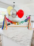 Balloon Birthday Ribbon Set