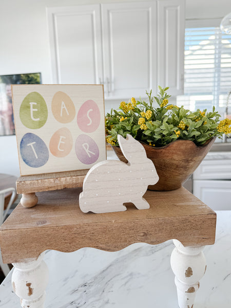 Easter Eggs Wooden Block