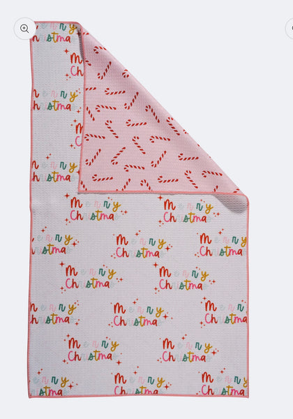 Merry Christmas Microfiber Towel
