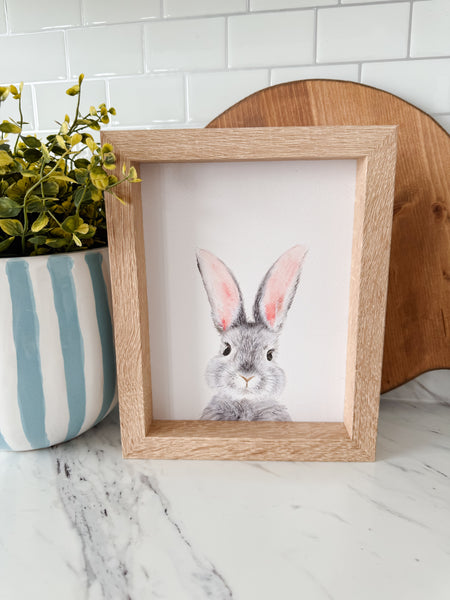 Grey Bunny Art