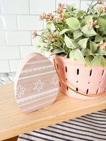 Small Pink Flower Pattern Egg