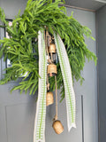 24” Natural Real Touch Norfolk Pine Wreath