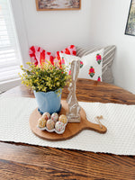 Whitewashed Wooden Bunny