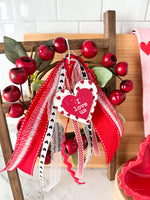 Red And White Hearts- Set Of Three
