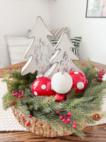 Set Of Three White Trees