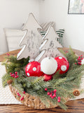 Set Of Three White Trees