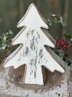 Set Of Three White Trees