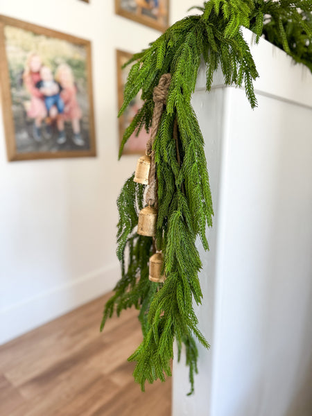 58” Natural Real Touch Norfolk Pine Garland