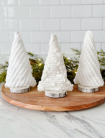 Door Buster- Oh Christmas Tree Plush White Trees Set Of Three