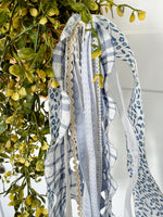 Blue & Cream Ribbon Set