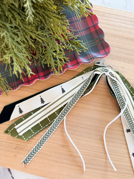 All Green Christmas Mini Ribbon Set
