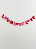 Love Love Love Felt Garland