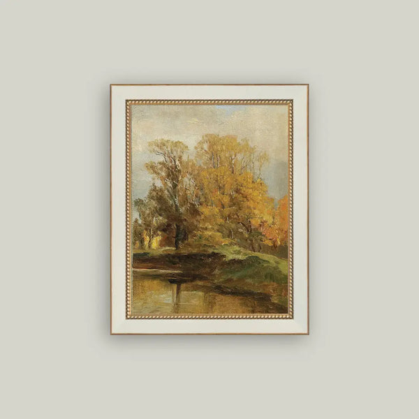 Autumn Art White Frame