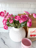 Pink Ranunculus Bush, 15"