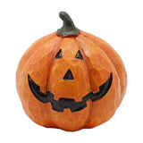 Set Of Two Resin Jack O Lanterns