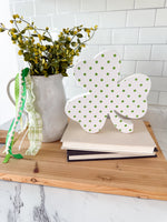 White Polka Dot Shamrock