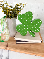 Green Polka Dot Shamrock