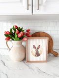 Bunny Art With Tan Stripes