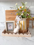 Wood Scallop Tray