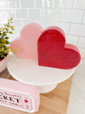 Red + Pink Hearts Set Of Two