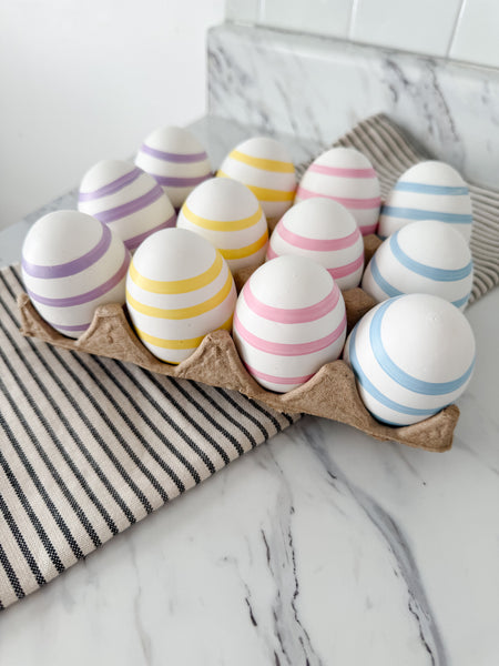 Striped Easter Eggs
