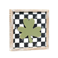 Heart/Clover Reversible Wood Sign