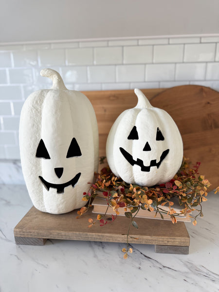 White Jack O Lantern Pumpkin