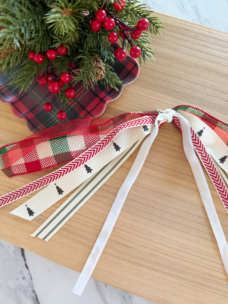 Plaid Christmas Mini Ribbon Set