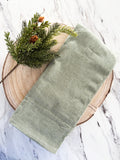 Green Check Tea Towel