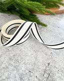 Black Striped Ribbon - 7/8"