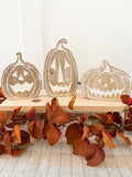 Reversible Jack O Lantern Mango Wood