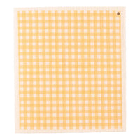 Yellow Check Swedish Dishtowel