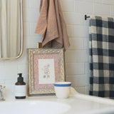 Daisies On Pattern Framed Antique Art