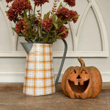 Orange & White Fall Pitcher