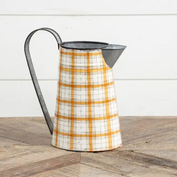 Orange & White Fall Pitcher