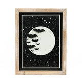 Pumpkin/Moon Reversible Sign