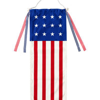 USA Flag Canvas Hanging Banner