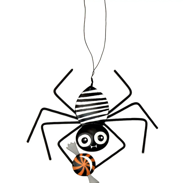 Metal Hanging Spider with Candy