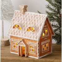 Lighted Gingerbread House