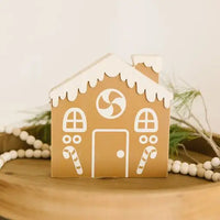 Double Sided Wood Gingerbread House