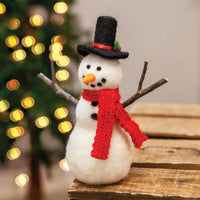 Felted Wool Classic Snowman