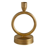 Brass Finish Donut Candleholder