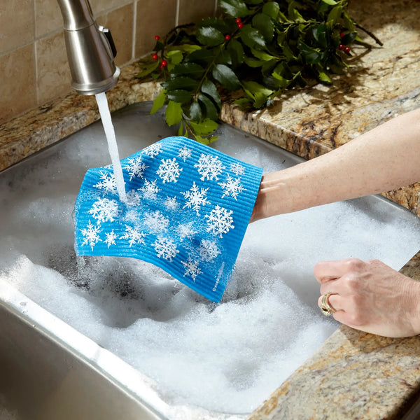 Snowflakes Swedish Dishclot