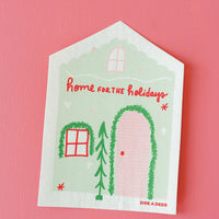 Home For the Holidays Swedish Dishcloth | Large Size!